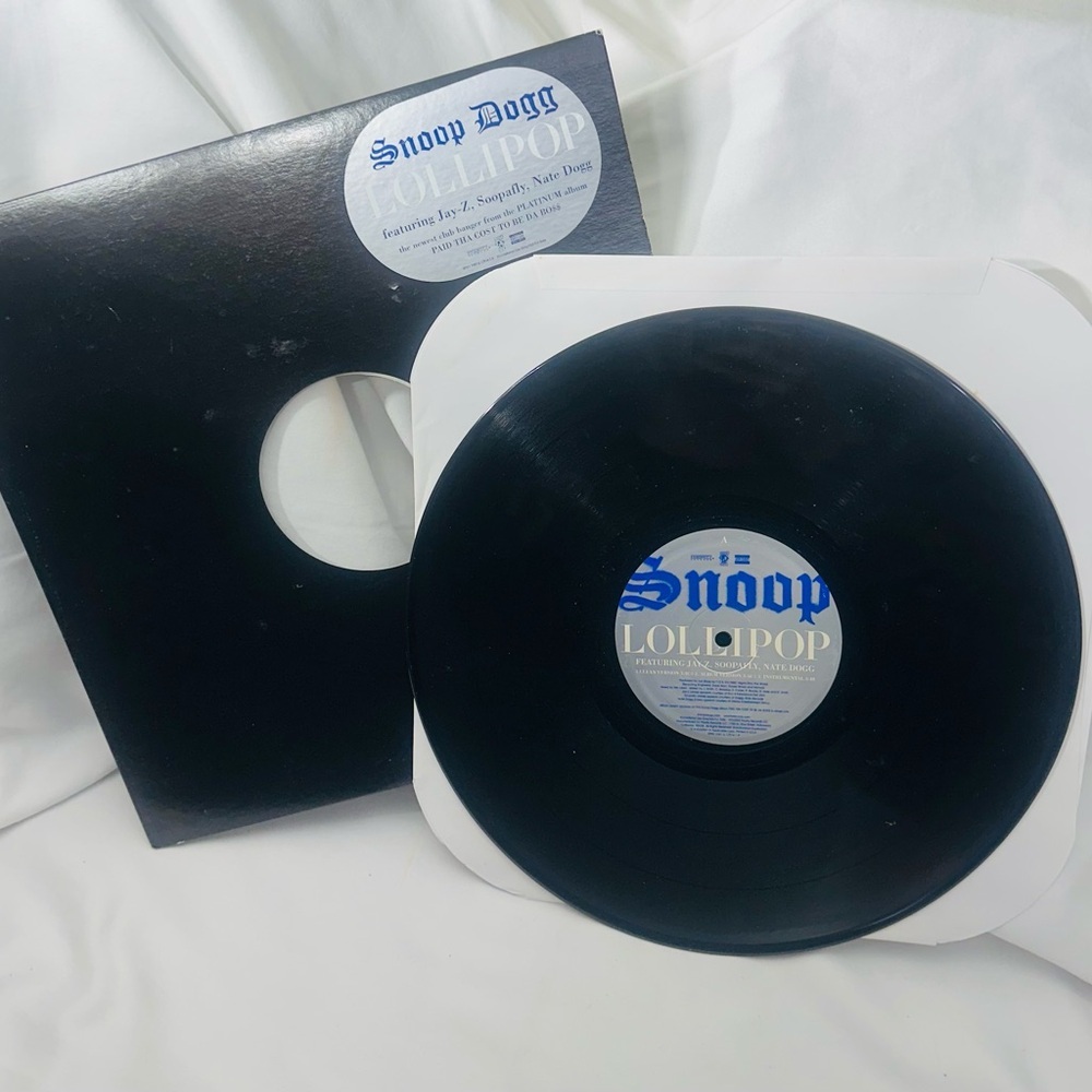 Snoop Dogg Lollipop 12” Promo Vinyl Record DJ White Label Rare Y2K Collectible‎